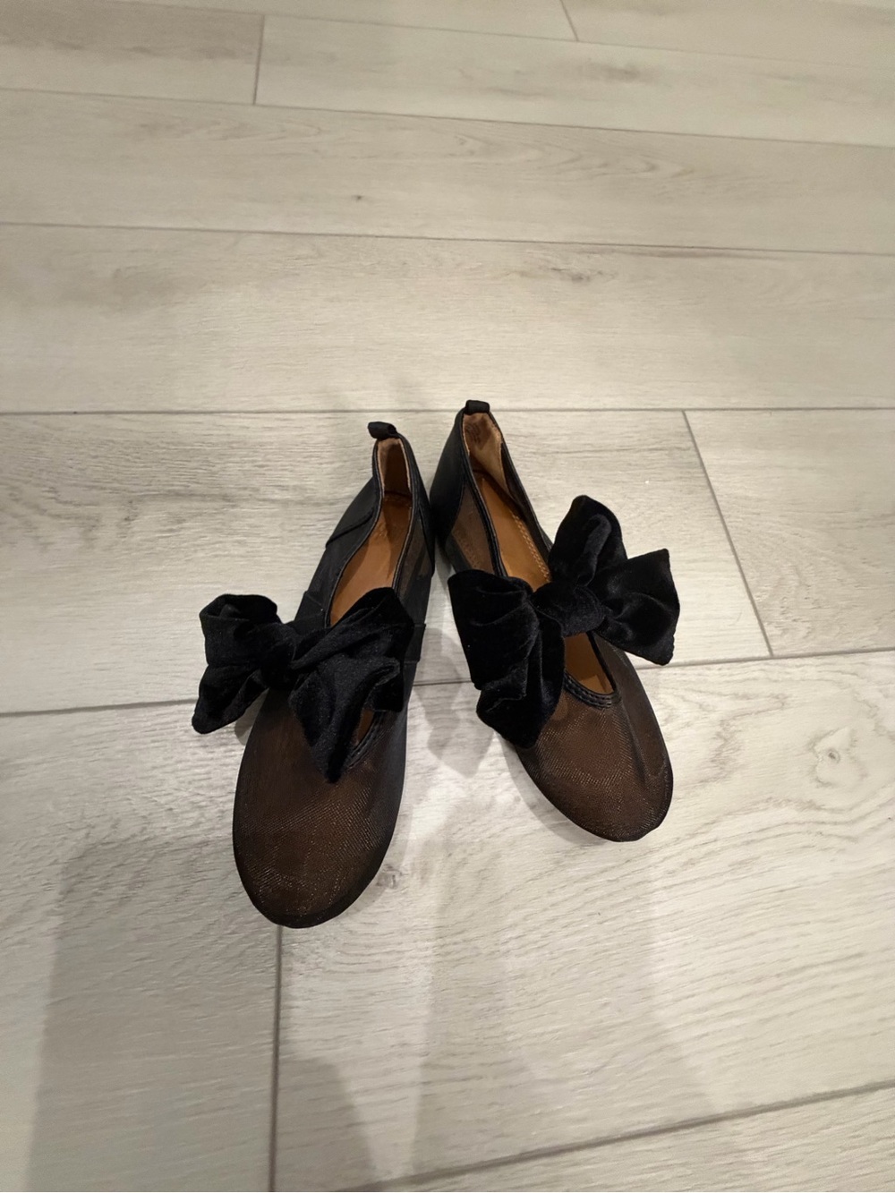 H&M new Black Bow Accent Kids Flats